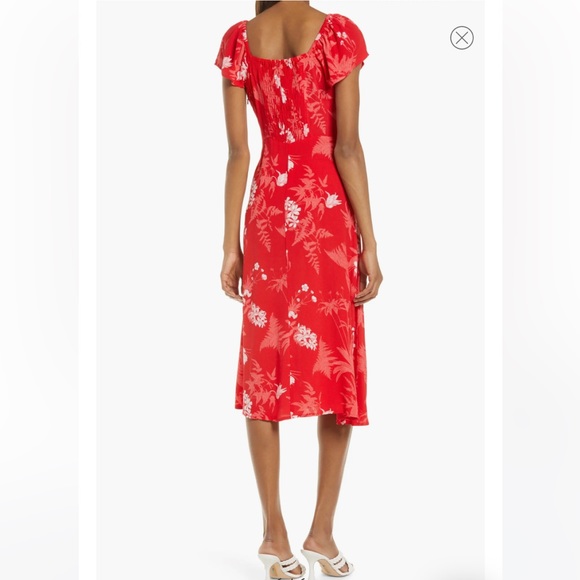 Chelsea28 floral slit mid length dress in excellent condition - Picture 3 of 4